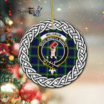 Meldrum Tartan Ornament,  ceramic ornament, personalized christmas ornaments, christmas tree ornaments, christmas door decorations, Plaid Ornament, Tartan Ceramic Ornament