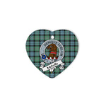 Melville Scottish Clan Badge Plaid Christmas Ornaments Gift Heart Ornament Melville Clan Tartan Ornaments, Plaid Ornament, christmas Ornament, plaid christmas ornament