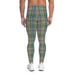 Plaid Mens Running Leggings, Plaid Meggings Men's, Tartan Plaid Leggings Men, plaid leggings, mens running leggings, mens gym leggings, buffalo plaid leggings, brown leggings, grey leggings, red leggings, green leggings, purple leggings, blue leggings, Mens Sports Leggings, meggings men, Pattern Leggings
