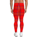 Plaid Mens Running Leggings, Plaid Meggings Men's, Tartan Plaid Leggings Men, plaid leggings, mens running leggings, mens gym leggings, buffalo plaid leggings, brown leggings, grey leggings, red leggings, green leggings, purple leggings, blue leggings, Mens Sports Leggings, meggings men, Pattern Leggings