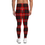 Plaid Mens Running Leggings, Plaid Meggings Men's, Tartan Plaid Leggings Men, plaid leggings, mens running leggings, mens gym leggings, buffalo plaid leggings, brown leggings, grey leggings, red leggings, green leggings, purple leggings, blue leggings, Mens Sports Leggings, meggings men, Pattern Leggings