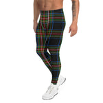 Plaid Mens Running Leggings, Plaid Meggings Men's, Tartan Plaid Leggings Men, plaid leggings, mens running leggings, mens gym leggings, buffalo plaid leggings, brown leggings, grey leggings, red leggings, green leggings, purple leggings, blue leggings, Mens Sports Leggings, meggings men, Pattern Leggings
