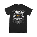 Mens 40th Birthday Funny Gift Vintage 1981 Original Parts Birthday Shirt Funny 40th Birthday T Shirts - Scotstee Shop