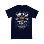 Mens 40th Birthday Funny Gift Vintage 1981 Original Parts Birthday Shirt Funny 40th Birthday T Shirts - Scotstee Shop