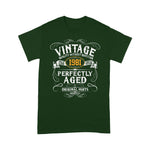 Mens 40th Birthday Funny Gift Vintage 1981 Original Parts Birthday Shirt Funny 40th Birthday T Shirts - Scotstee Shop