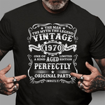 Mens 51 Years Old Gift Vintage 1970 Man Myth Legend 51st Birthday Shirt - Scotstee Shop