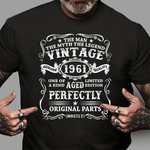 Mens 60 Years Old Gift Vintage 1961 Man Myth Legend 60th Birthday Shirt 60th birthday gifts - Scotstee Shop