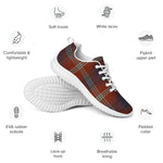 Tartan Sneakers - Ainslie Ancient Tartan Running Shoes, Tartan Shoes, Tartan Plaid Shoes, Plaid Sneakers