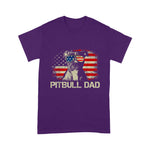 Scotstee Shop - Mens Best Pitbull Dad Ever American Flag 4th Of July Gift Shirt