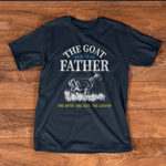 Scotstee Shop - Mens Goat Father Distressed Pet Lover Father Day Shirts, Goat Dad Shirt