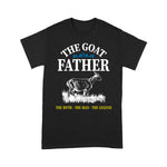 Scotstee Shop - Mens Goat Father Distressed Pet Lover Father Day Shirts, Goat Dad Shirt
