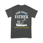 Scotstee Shop - Mens Goat Father Distressed Pet Lover Father Day Shirts, Goat Dad Shirt