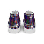 Scotstee Shop - Scotstee Shop Plaid Tartan High Top Sneakers Clan MacDonald Dress Modern Plaid Converse High Tops Sneakers, Converse Christmas Sneakers