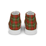 Scotstee Shop - Scotstee Shop Plaid Tartan High Top Sneakers Clan MacDougall of Lochcarron Plaid Converse High Tops Sneakers, Converse Christmas Sneakers