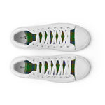 Plaid Tartan Men High Top Sneakers Clan Strange of Balcaskie Plaid Converse High Tops Sneakers, Converse Christmas Sneakers
