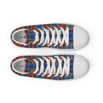 Scotstee Shop - Scotstee Shop Plaid Tartan High Top Sneakers Clan MacBeth Modern Plaid Converse High Tops Sneakers, Converse Christmas Sneakers