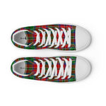 Scotstee Shop - Scotstee Shop Plaid Tartan High Top Sneakers Clan MacCulloch Plaid Converse High Tops Sneakers, Converse Christmas Sneakers