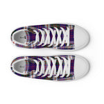 Scotstee Shop - Scotstee Shop Plaid Tartan High Top Sneakers Clan MacDonald Dress Modern Plaid Converse High Tops Sneakers, Converse Christmas Sneakers