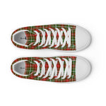 Scotstee Shop - Scotstee Shop Plaid Tartan High Top Sneakers Clan MacDougall of Lochcarron Plaid Converse High Tops Sneakers, Converse Christmas Sneakers