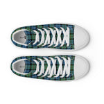 Scotstee Shop - Scotstee Shop Plaid Tartan High Top Sneakers Clan MacEwen Ancient Plaid Converse High Tops Sneakers, Converse Christmas Sneakers