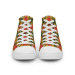 Plaid Tartan Men High Top Sneakers Clan Baxter Plaid Converse High Tops Sneakers, Converse Christmas Sneakers
