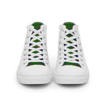Plaid Tartan Men High Top Sneakers Clan Strange of Balcaskie Plaid Converse High Tops Sneakers, Converse Christmas Sneakers