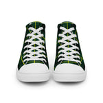 Scotstee Shop - Scotstee Shop Plaid Tartan High Top Sneakers Clan MacArthur Modern Plaid Converse High Tops Sneakers, Converse Christmas Sneakers