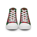 Scotstee Shop - Scotstee Shop Plaid Tartan High Top Sneakers Clan MacCulloch Plaid Converse High Tops Sneakers, Converse Christmas Sneakers