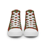 Scotstee Shop - Scotstee Shop Plaid Tartan High Top Sneakers Clan MacDougall of Lochcarron Plaid Converse High Tops Sneakers, Converse Christmas Sneakers