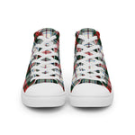 Scotstee Shop - Scotstee Shop Plaid Tartan High Top Sneakers Clan MacDuff Dress Modern Plaid Converse High Tops Sneakers, Converse Christmas Sneakers