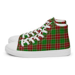 Plaid Tartan Men High Top Sneakers Clan Baxter Modern Plaid Converse High Tops Sneakers, Converse Christmas Sneakers