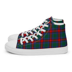 Tartan Men High Top Shoes Clan Jardine Dress Plaid Converse High Tops Sneakers, Converse Christmas Sneakers Plaid High Top Shoes For Men