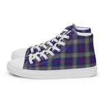Tartan Men High Top Shoes Clan Kinnaird Plaid Converse High Tops Sneakers, Converse Christmas Sneakers Plaid High Top Shoes For Men