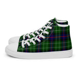Tartan Men High Top Shoes Clan Leslie Hunting Plaid Converse High Tops Sneakers, Converse Christmas Sneakers Plaid High Top Shoes For Men