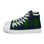 Tartan Men High Top Shoes Clan Lockhart Modern Plaid Converse High Tops Sneakers, Converse Christmas Sneakers Plaid High Top Shoes For Men
