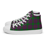 Tartan Men High Top Shoes Clan Logan Plaid Converse High Tops Sneakers, Converse Christmas Sneakers Plaid High Top Shoes For Men