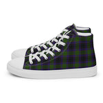 Tartan Men High Top Shoes Clan Lumsden Hunting Plaid Converse High Tops Sneakers, Converse Christmas Sneakers Plaid High Top Shoes For Men
