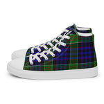 Tartan Men High Top Shoes Clan Newman Plaid Converse High Tops Sneakers, Converse Christmas Sneakers Plaid High Top Shoes For Men