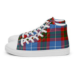 Tartan Men High Top Shoes Clan Newton Plaid Converse High Tops Sneakers, Converse Christmas Sneakers Plaid High Top Shoes For Men