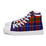 Tartan Men High Top Shoes Clan Trotter Plaid Converse High Tops Sneakers, Converse Christmas Sneakers Plaid High Top Shoes For Men