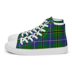 Tartan Men High Top Shoes Clan Turnbull Hunting Plaid Converse High Tops Sneakers, Converse Christmas Sneakers Plaid High Top Shoes For Men