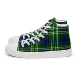 Tartan Men High Top Shoes Clan Tweedside Plaid Converse High Tops Sneakers, Converse Christmas Sneakers Plaid High Top Shoes For Men