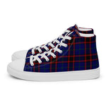 Plaid Tartan Men High Top Sneakers Clan Wedderburn Plaid Converse High Tops Sneakers, Converse Christmas Sneakers