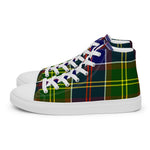 Plaid Tartan Men High Top Sneakers Clan Whitelaw Modern Plaid Converse High Tops Sneakers, Converse Christmas Sneakers