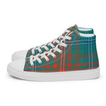 Plaid Tartan Men High Top Sneakers Clan Wilson Ancient Plaid Converse High Tops Sneakers, Converse Christmas Sneakers