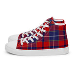 Plaid Tartan Men High Top Sneakers Clan Wishart Dress Plaid Converse High Tops Sneakers, Converse Christmas Sneakers