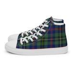 Plaid Tartan Men High Top Sneakers Clan Wood Plaid Converse High Tops Sneakers, Converse Christmas Sneakers