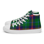Plaid Tartan Men High Top Sneakers Clan Young Plaid Converse High Tops Sneakers, Converse Christmas Sneakers