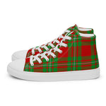 Plaid Tartan Men High Top Sneakers Clan Peter Plaid Converse High Tops Sneakers, Converse Christmas Sneakers