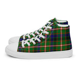 Plaid Tartan Men High Top Sneakers Clan Reid Green Plaid Converse High Tops Sneakers, Converse Christmas Sneakers